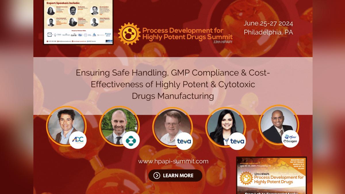 13th HPAPI: Process Development for Highly Potent Drugs summit banner