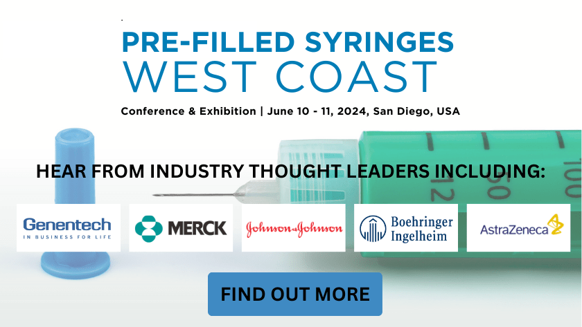 Pre-Filled Syringes West Coast Conference banner