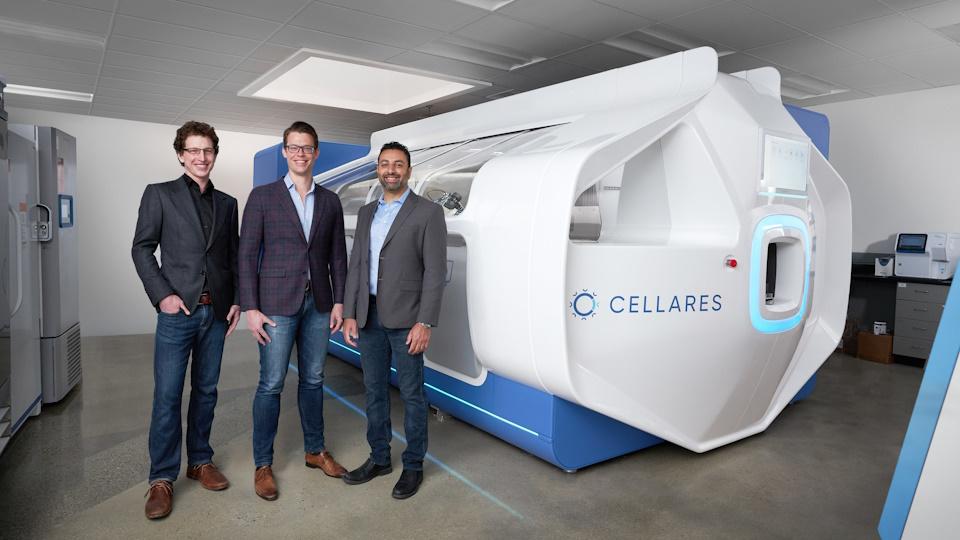 Cellares Cell Shuttle unit and founders