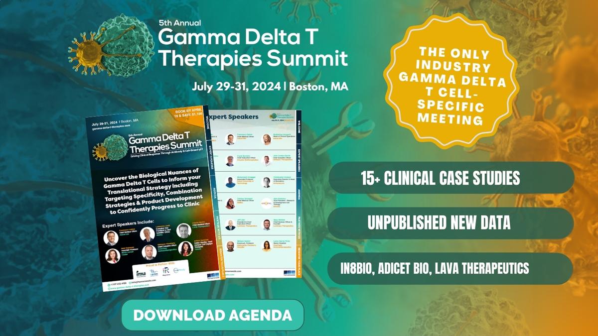 5th Gamma Delta T Cell Therapies Summit banner