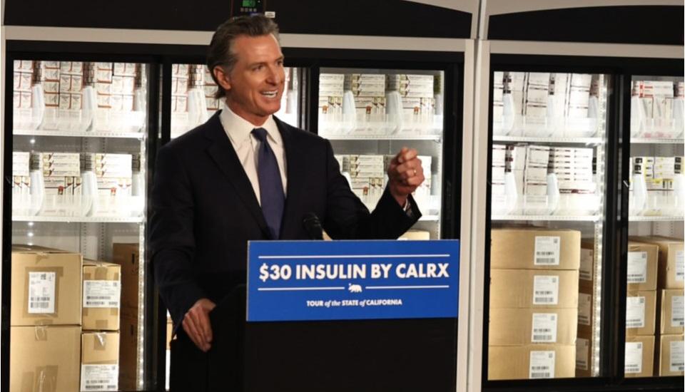 Governor Gavin Newsom introducing the CalRx concept last year
