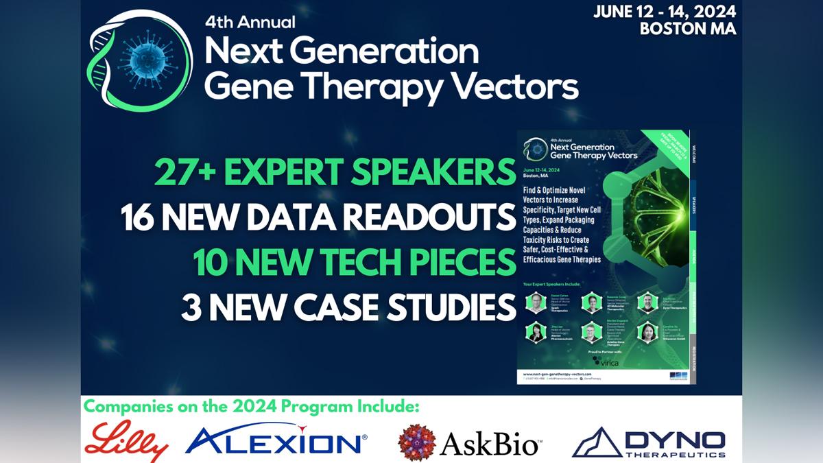 4th Next Generation Gene Therapy Vectors Summit 2024 banner